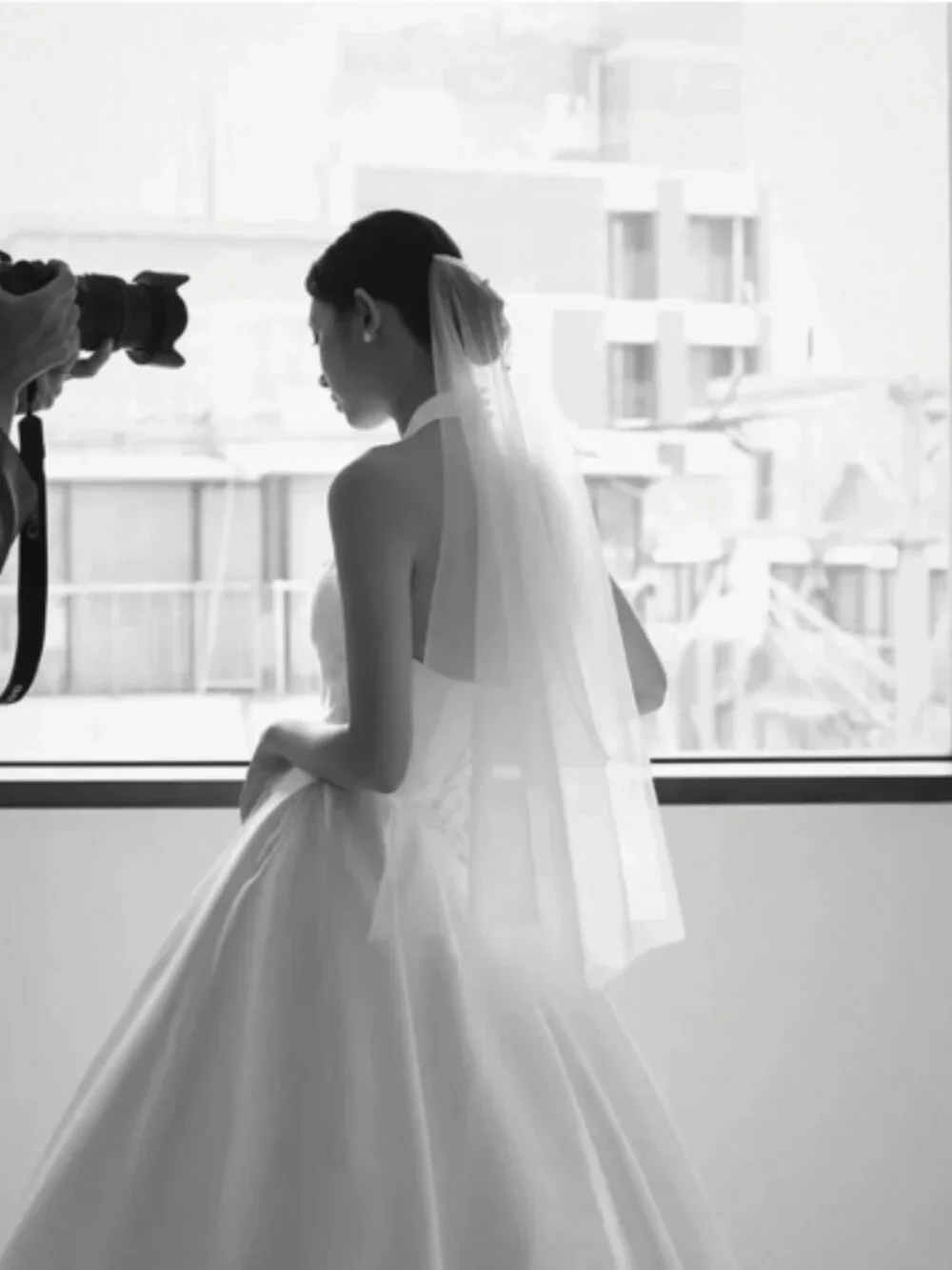 Two-Tier Short Pearl Wedding Veil
